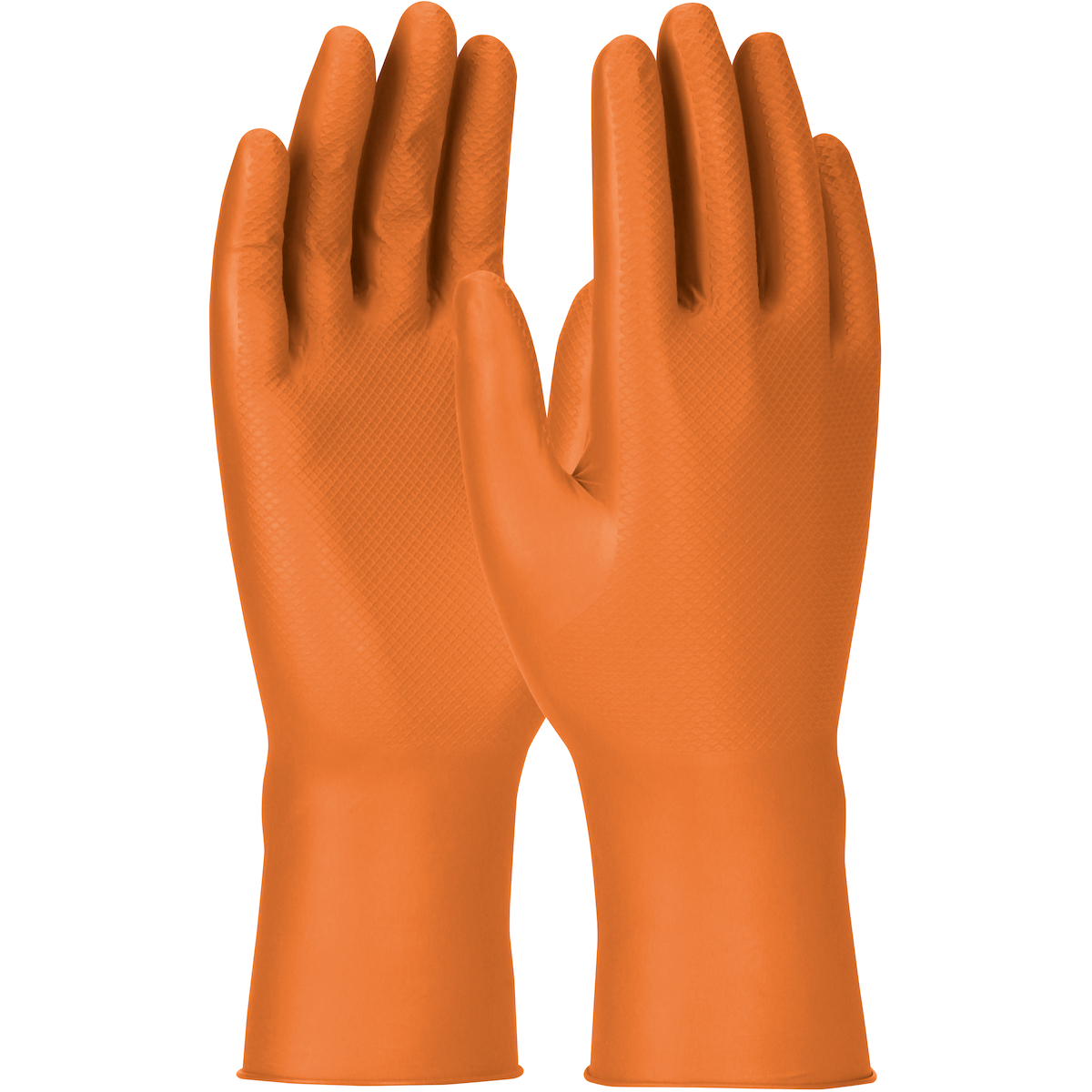 SUPERIOR AMBIDEXTROUS NITRILE GLOVE WITH TEXTURED FISH SCALE GRIP - 7 MIL