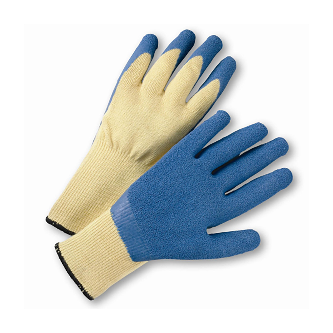 SEAMLESS KNIT KEVLAR® GLOVE WITH LATEX COATED CRINKLE GRIP ON PALM & FINGERS