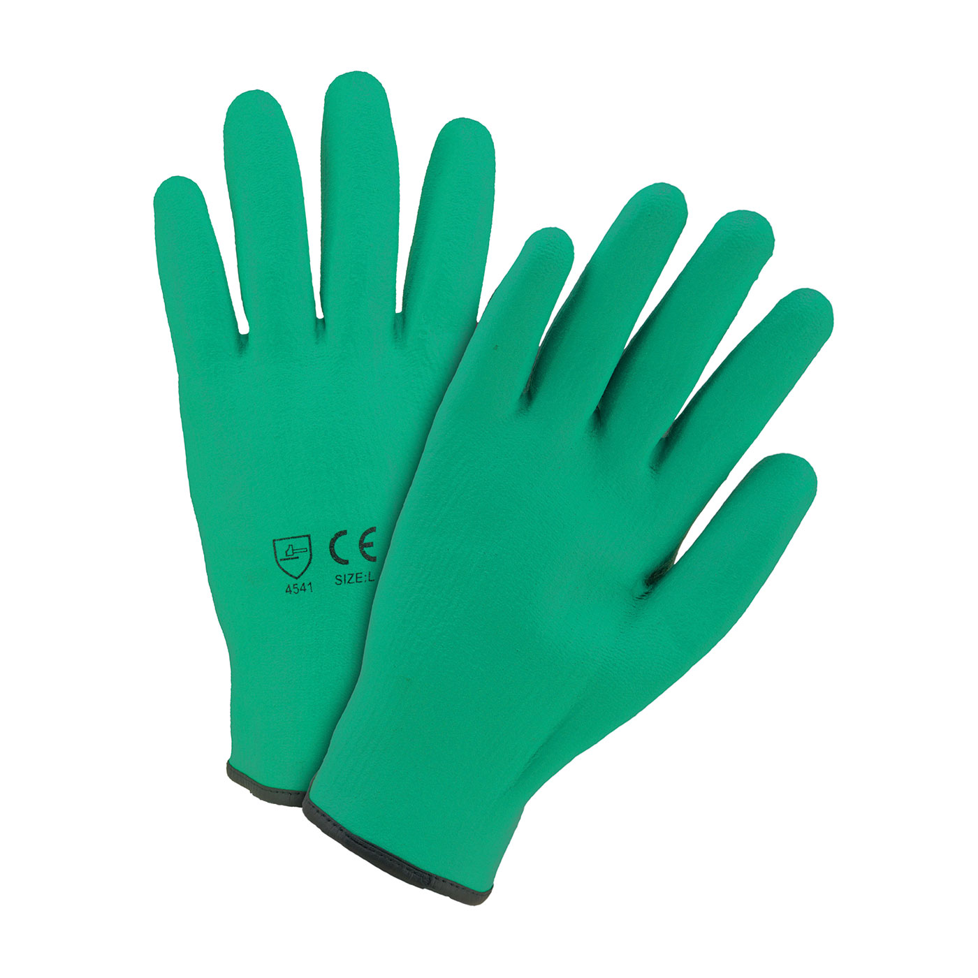 SEAMLESS KNIT HPPE BLENDED GLOVE WITH NITRILE COATED FOAM GRIP ON FULL HAND