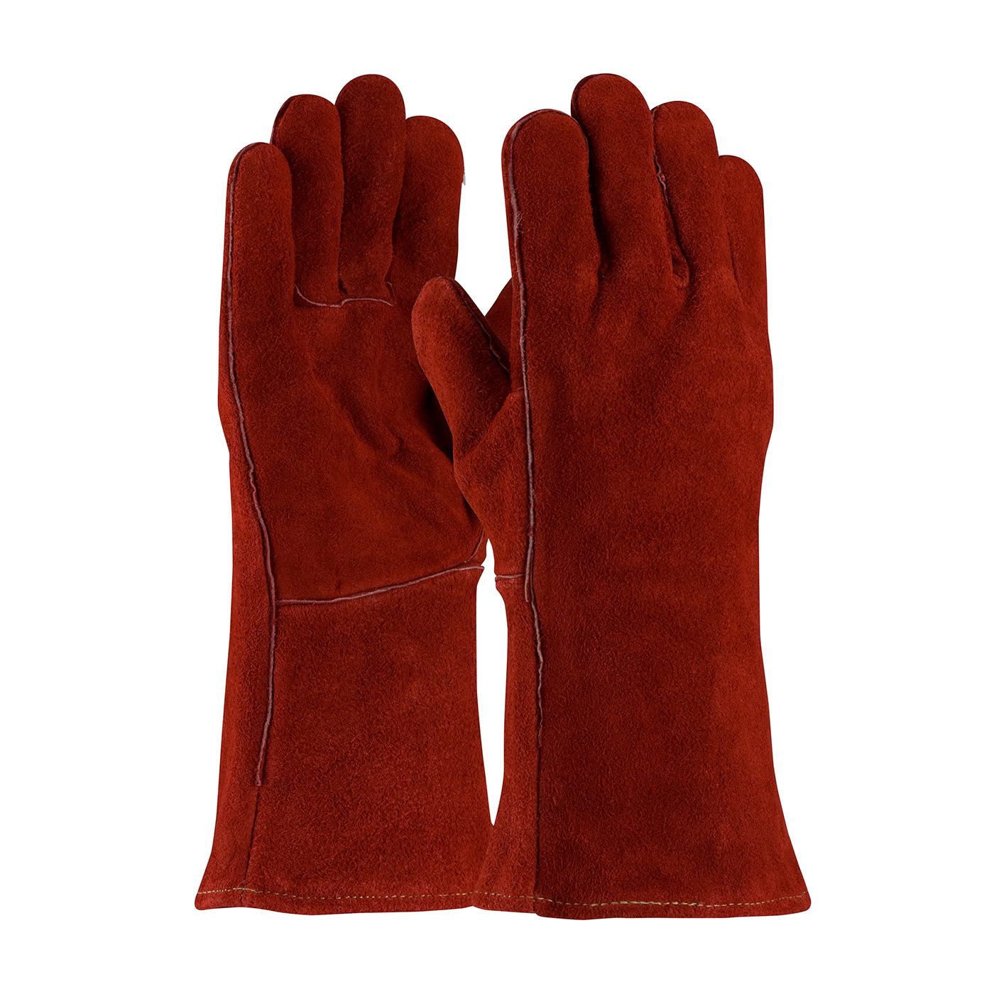 SPLIT COWHIDE LEATHER WELDER`S GLOVE WITH COTTON LINER