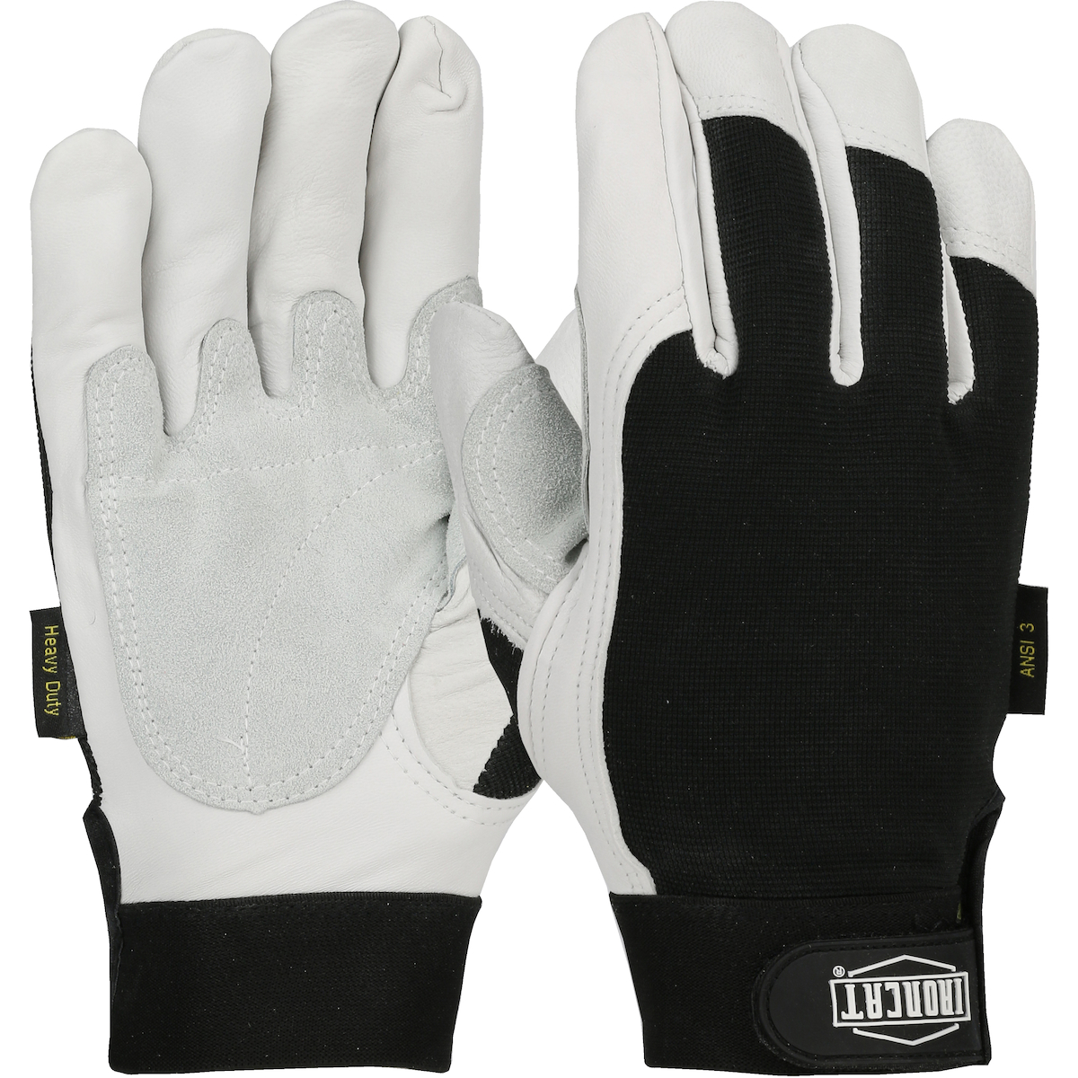 IRONCAT® TOP GRAIN GOATSKIN LEATHER PALM GLOVE WITH KEVLAR® CUT LINING AND SPANDEX BACK