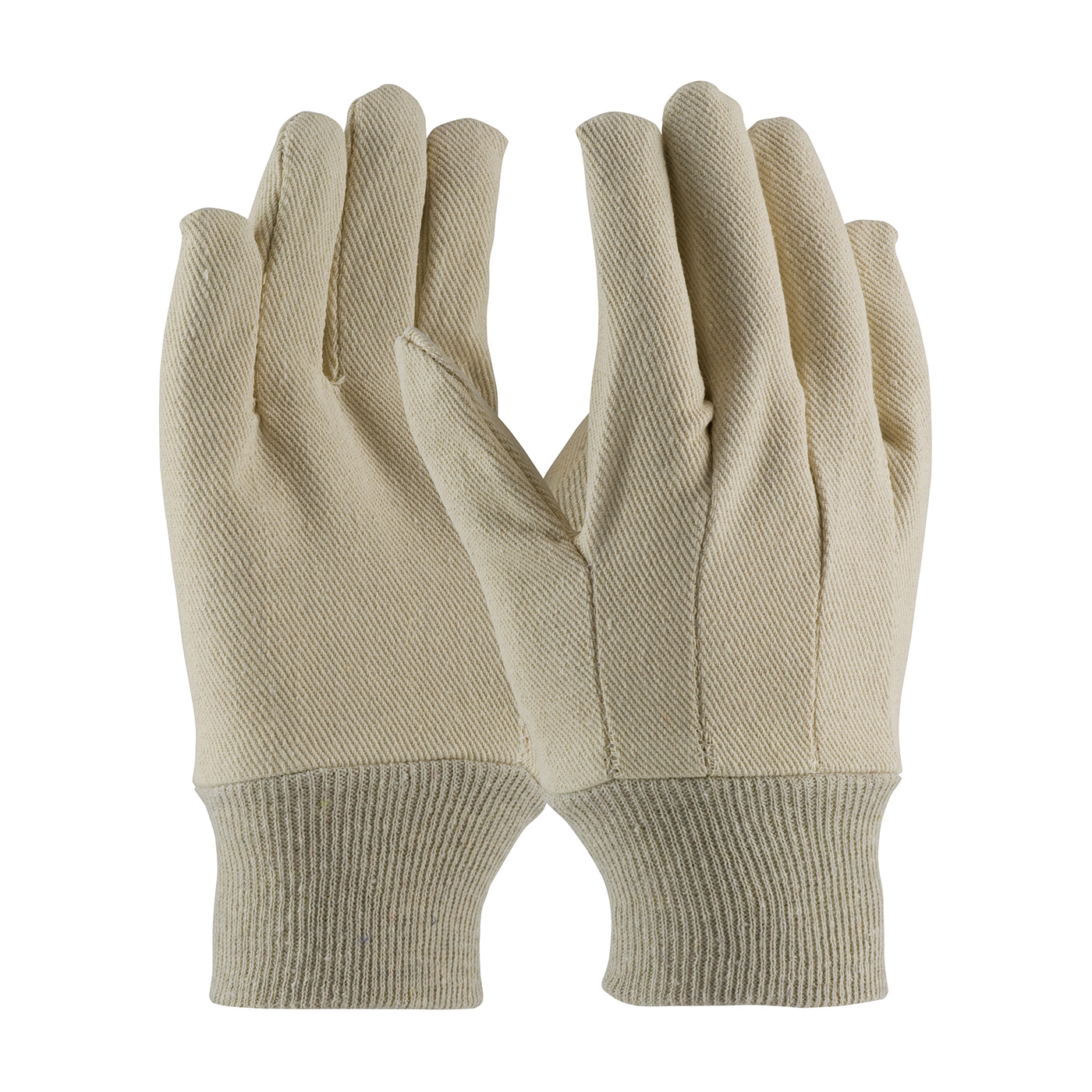 PREMIUM GRADE COTTON CANVAS SINGLE PALM GLOVE - KNITWRIST