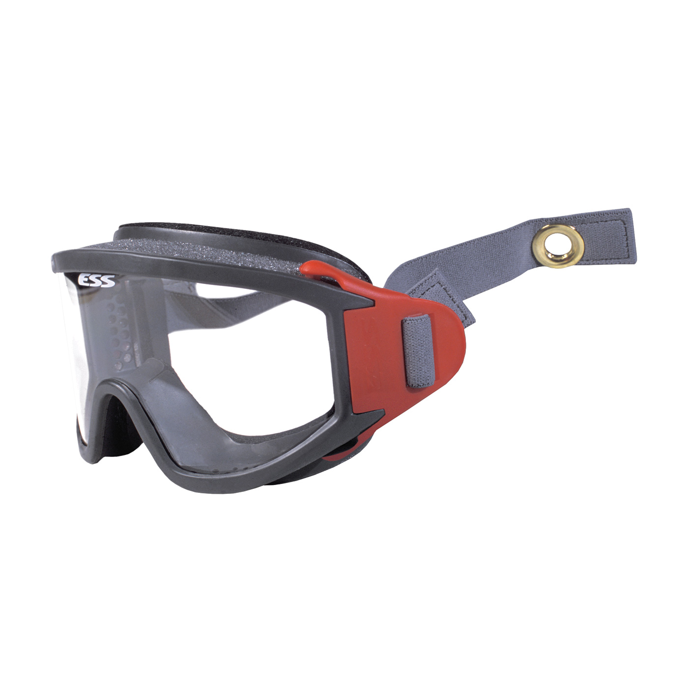 FIRE & RESCUE HELMET GOGGLE WITH ADVANCED ESS CLEARZONE™ FLOWCOAT LENS AND TWO-PIECE STRAP