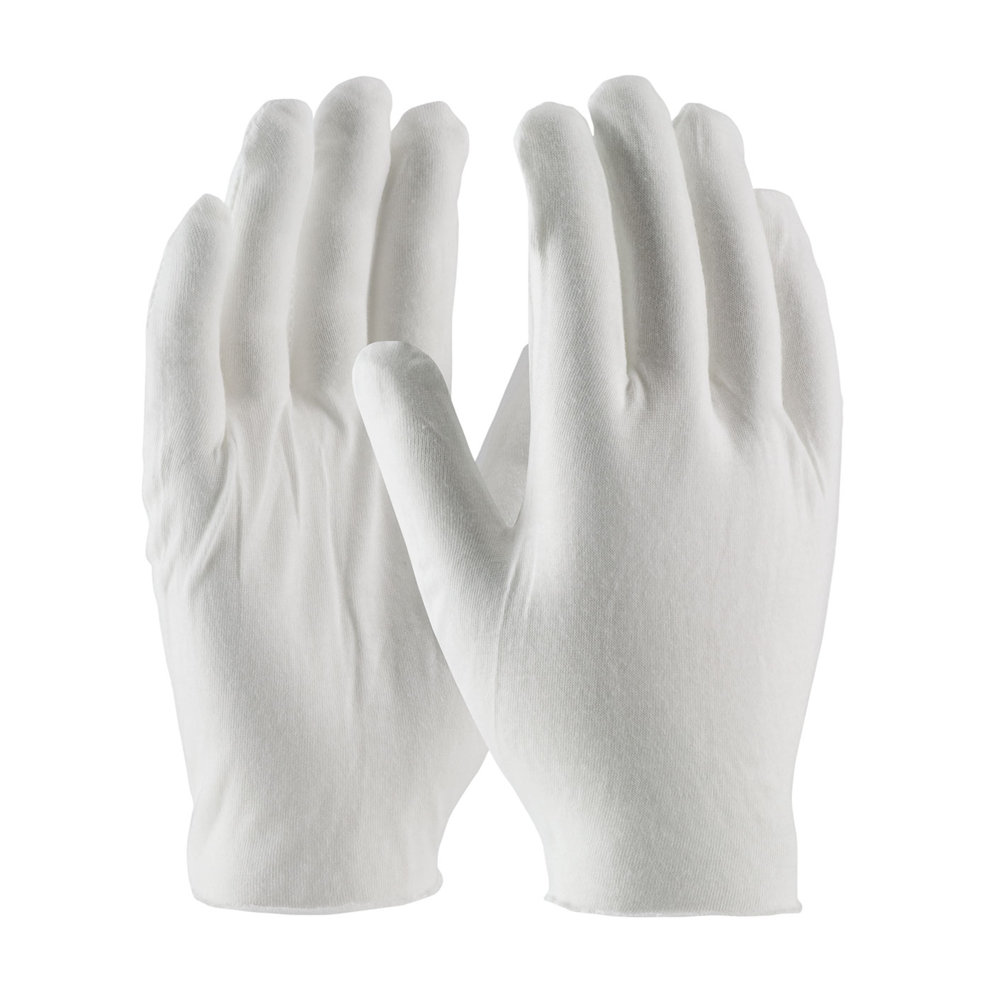 MEDIUM WEIGHT COTTON LISLE INSPECTION GLOVE WITH UNHEMMED CUFF - MEN`S