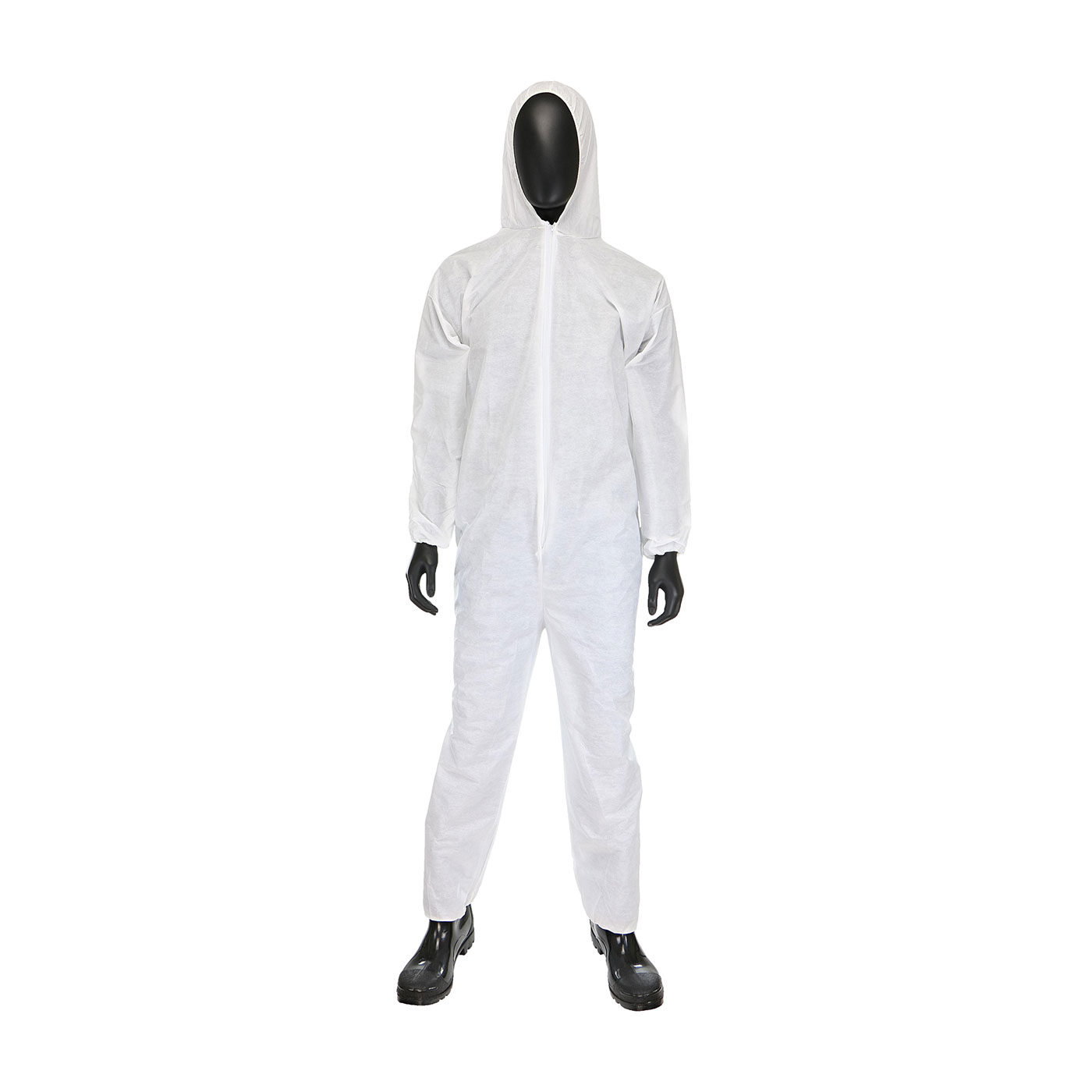SMS COVERALL WITH HOOD ELASTIC WRIST & ANKLE