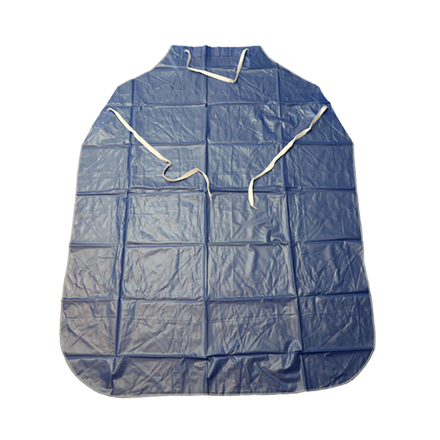 BLUE VINYL APRON - 8 MIL
