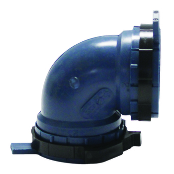 PP VENT 1/4 BEND FUSEAL II 2"