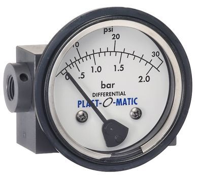 PLASTOMATIC DIFFERENTIAL PRES GAUGE CPVC