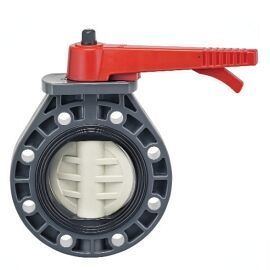 PLAST-O-MATIC LEVER-OP B-FLY VALVES, PVC