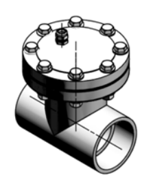 CPVC DBL-SEE ACCESS TEE 2"