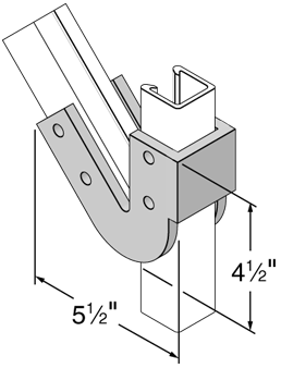 AICKINSTRUT 45 CH ANGLE FTG
