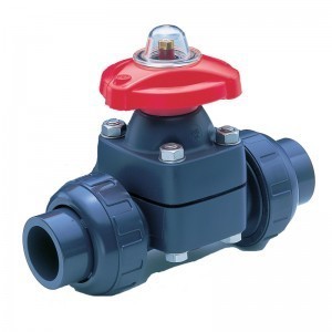 PVC/PTFE DIA VLV 1/2" CHEM PRO