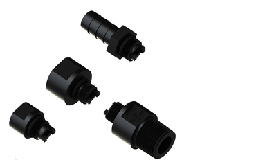 INLET/OUTLET CONN 1/4" T PP