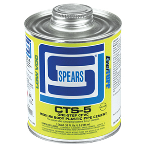 1/4-PNT CTS-5 CPVC ONE-STEP YLW