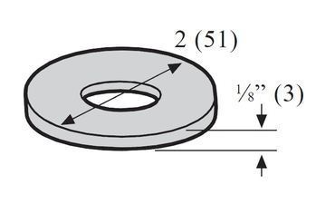 FRP RND WASHER 3/8"