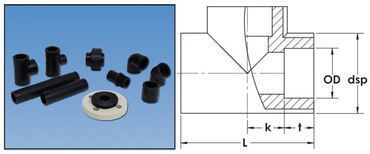 PE100-RC TEE 1" SDR7