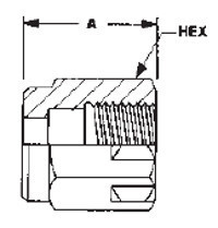 ETFE COMP NUT 3/4"