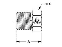 PFA MOLDED PLUG 1/4"T