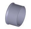PVDF FUSEAL 25/50 GLASS ADPT 4"