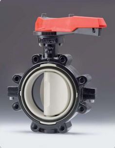 PVDF/PTFE B-FLY VLV 4" LEVER-OP