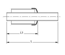 FUSEAL SQUARED TERM FTG 4" X 8"