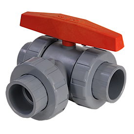 CPVC/VIT 3-WAY B VLV 4" S HORZ