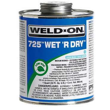 PVC WET`R DRY CEMENT QT 725 BLU