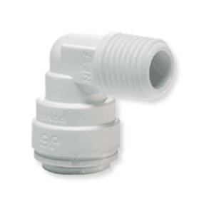 MALE EL 1/4"OD X 1/4"MT PP