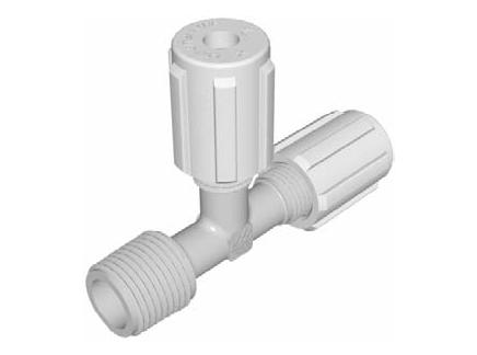 PFA MALE RUN TEE 3/8X 1/8MT X3/8