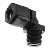 MALE EL 1/4"OD X 1/4"MT PP
