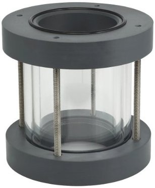 SIGHT GLASS PVC/VIT 1/2 DBL WALL