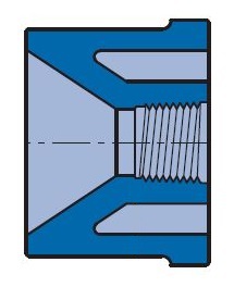 PVC LXT BUSH N80 1" X 3/4" SPGXT