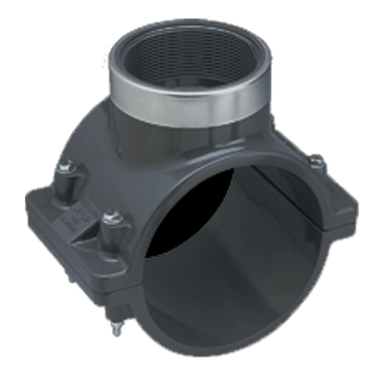 PVC CLAMP ON SADDLE 3" X 1.5"T