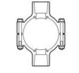 PVC/EPDM SADDLE 2"X1/2"S DBL OUT