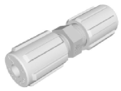 PFA STRT UNION CONN 1/4" X 1/4"