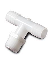 PP HOSE TEE 1/4MT X 3/8H THOGUS