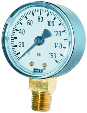 PRESS GAUGE 0 - 30 PSI/BAR 2"