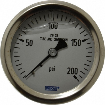 PREMIUM PRESSURE GAUGE 200 PSI