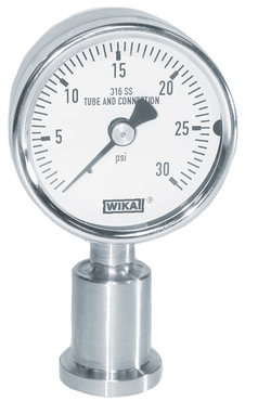 WIKA SAN PRES GAUGE 30"HG-160PSI