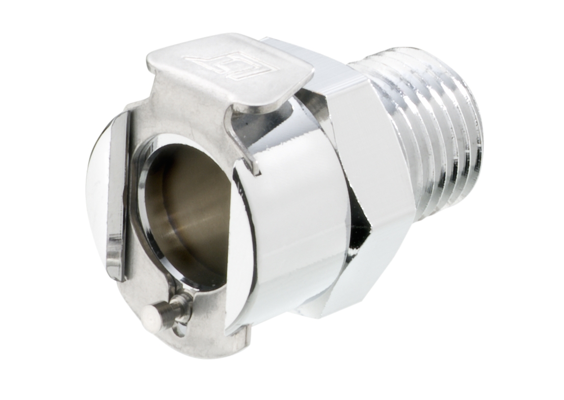 40CB SERIES MALE THREAD SOCKET, VALVED, 3/8" MNPT