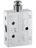 4-WAY 1/4 PIPE SINGLE PUSH BUTTON VALVE