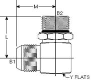 90 DEG. MALE ELBOW FORG