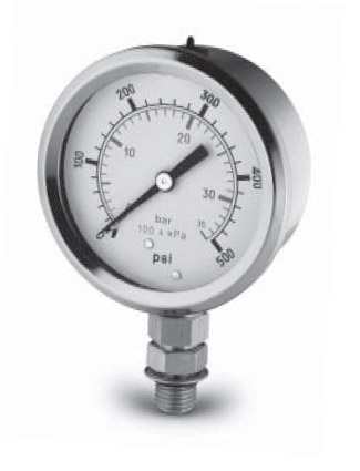 CF SERIES GLYCERINE FILLED GAGES WITH SAE SWIVEL