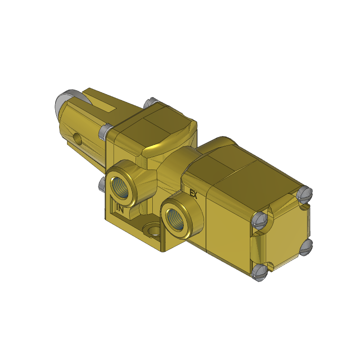VALVE, 3-WAY, BRASS