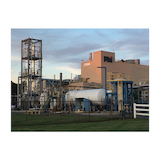 Process Skid 4 story distillation column at plant