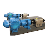 Pump Skid with steam jacket for  Asphalt loading