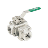 Inline multi port ball valve 364f