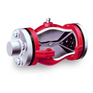 Red Valve Air Operated Pinch Valve
