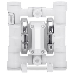 Wilden AODD Pump - P.025 - 00-9604 - 6 mm (1/4") Pro-Flo® Series Clamped Kynar (PVDF) Pump with Teflon & Neoprene